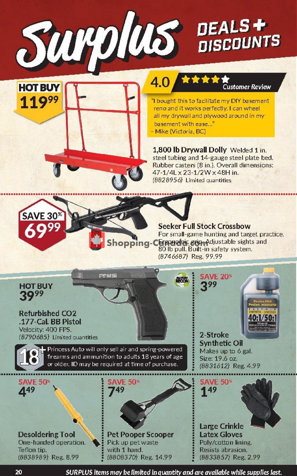 Princess Auto flyer from Tuesday August 6, 2019 to Sunday August 18, 2019 - page 20