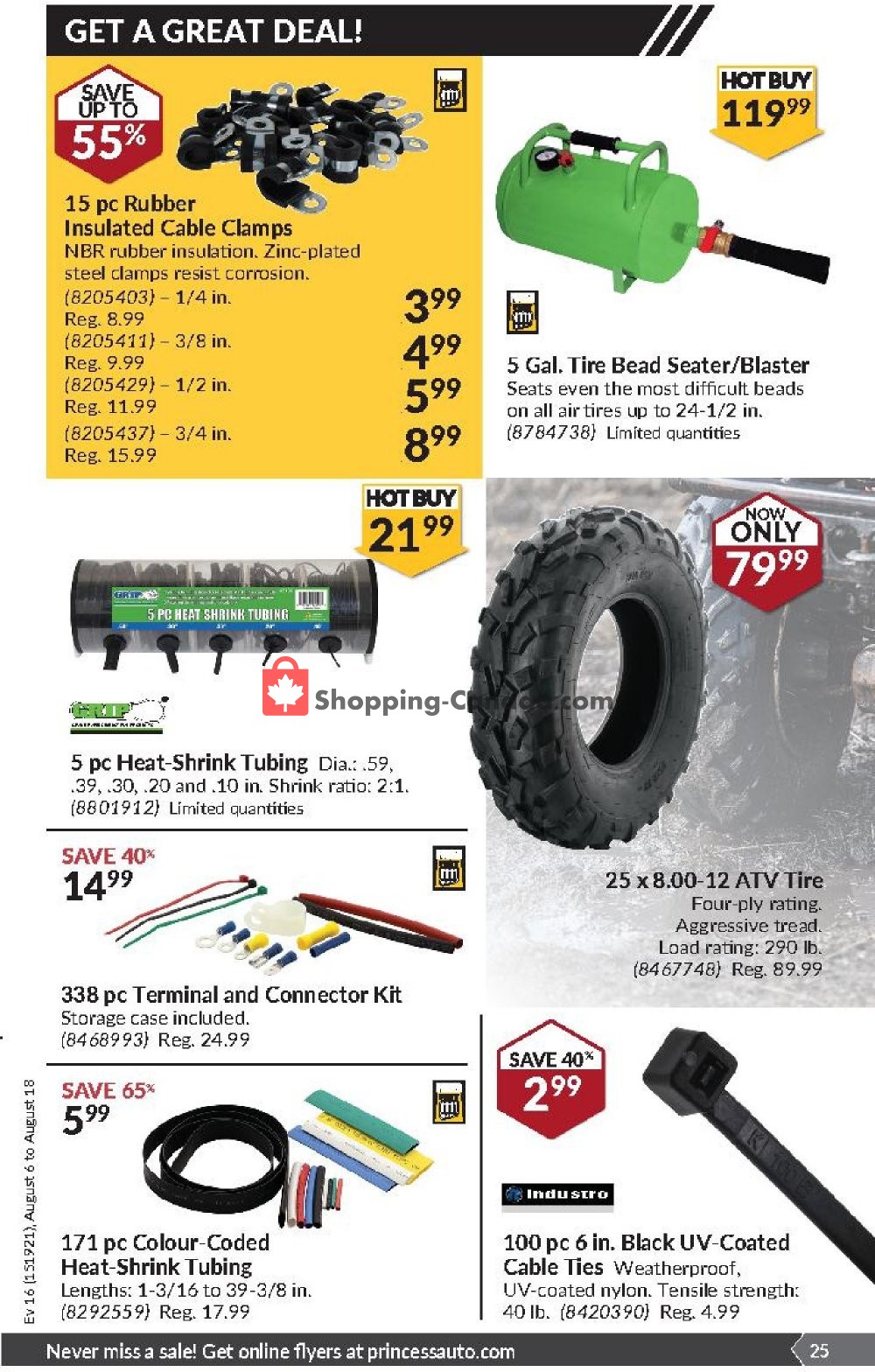 Princess Auto flyer from Tuesday August 6, 2019 to Sunday August 18, 2019 - page 25