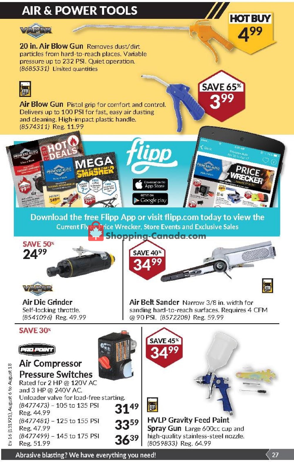 Princess Auto flyer from Tuesday August 6, 2019 to Sunday August 18, 2019 - page 27