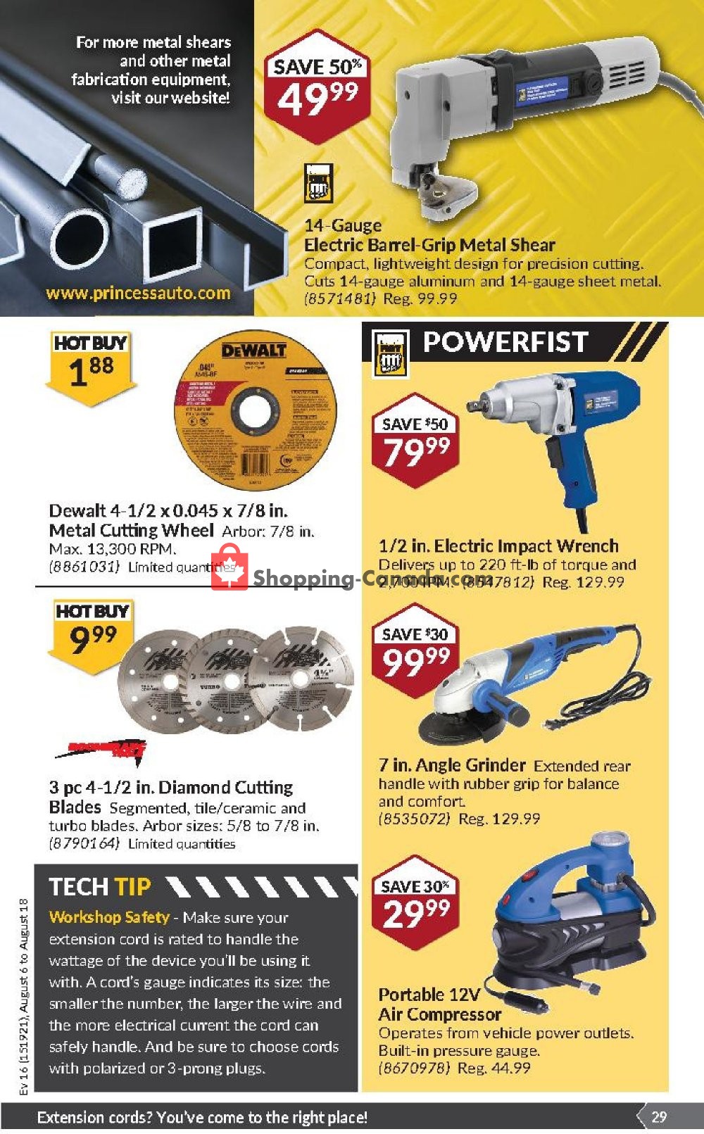 Princess Auto flyer from Tuesday August 6, 2019 to Sunday August 18, 2019 - page 29