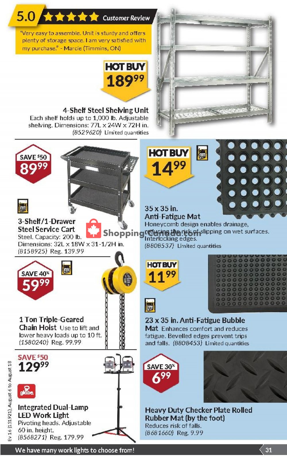 Princess Auto flyer from Tuesday August 6, 2019 to Sunday August 18, 2019 - page 31