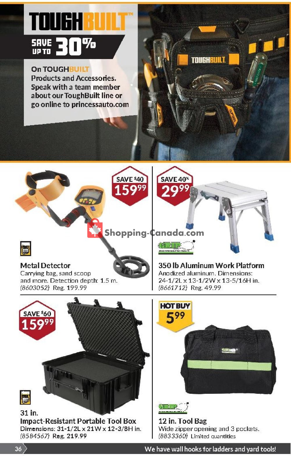 Princess Auto flyer from Tuesday August 6, 2019 to Sunday August 18, 2019 - page 36