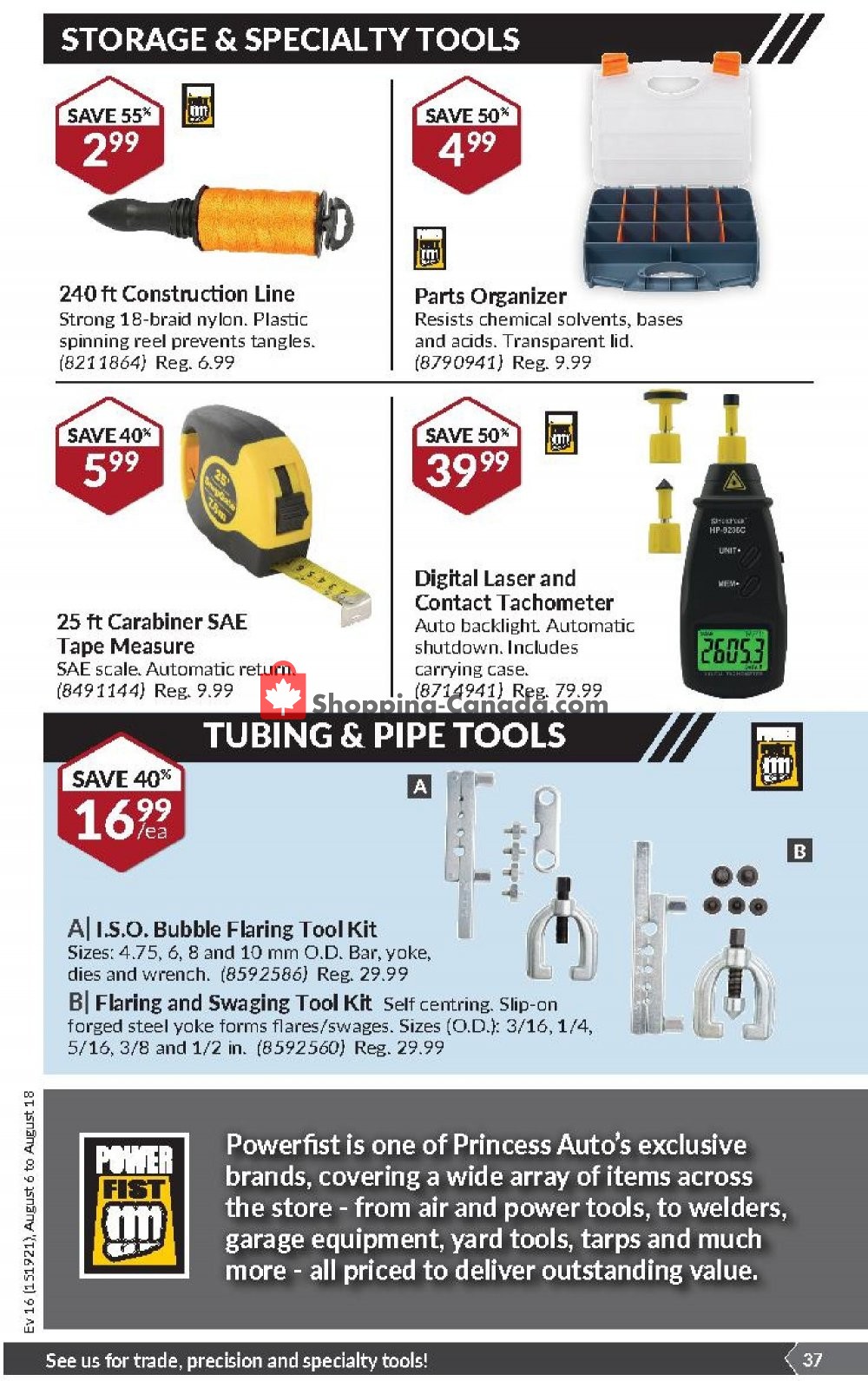 Princess Auto flyer from Tuesday August 6, 2019 to Sunday August 18, 2019 - page 37