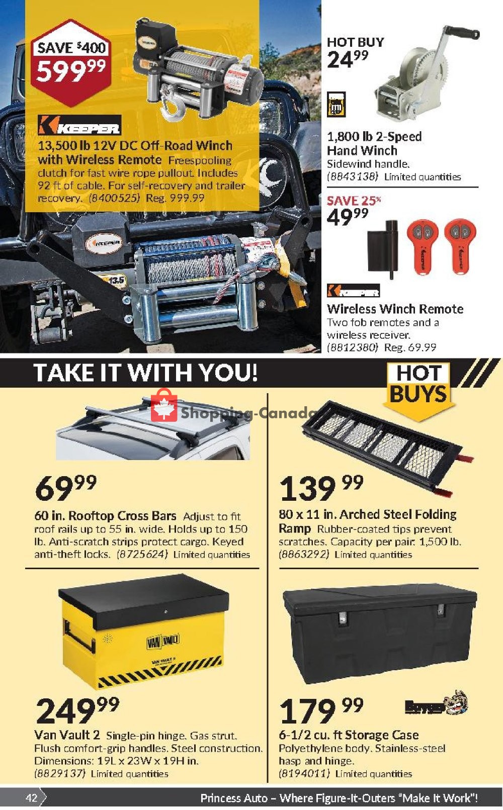 Princess Auto flyer from Tuesday August 6, 2019 to Sunday August 18, 2019 - page 42
