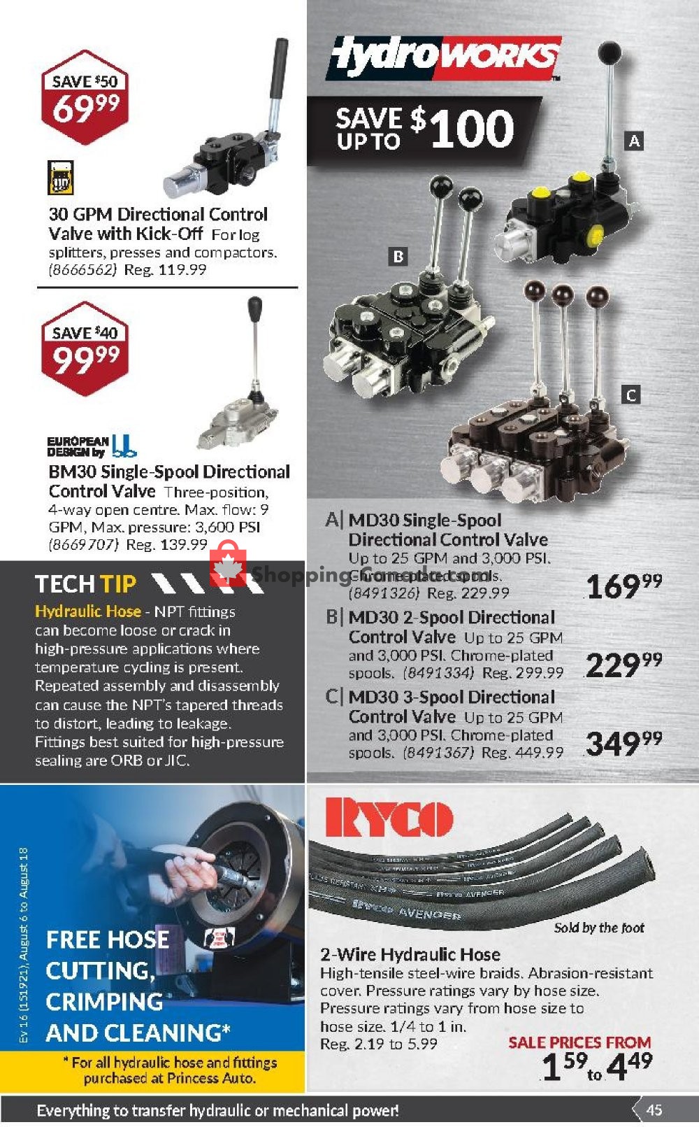 Princess Auto flyer from Tuesday August 6, 2019 to Sunday August 18, 2019 - page 45