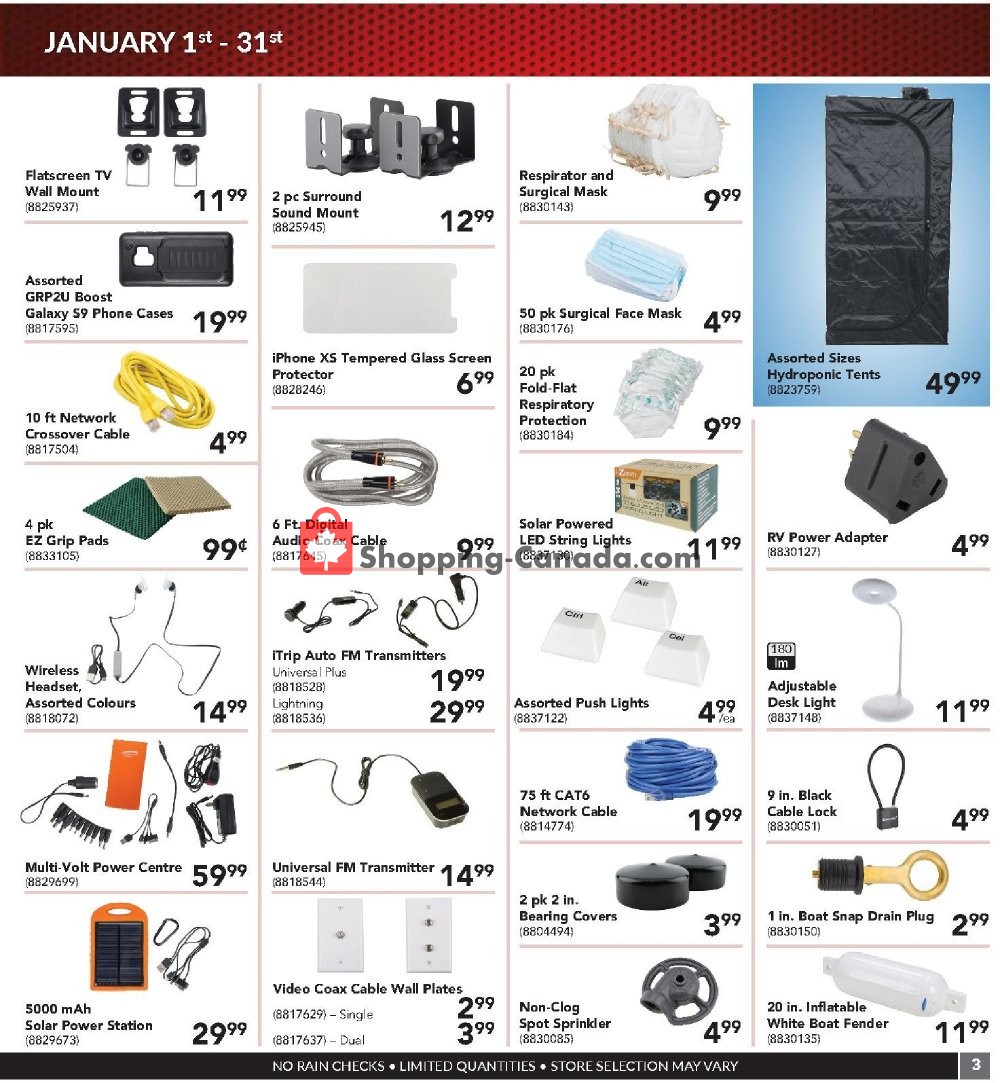 Princess Auto flyer from Tuesday January 1, 2019 to Thursday January 31, 2019 - page 3