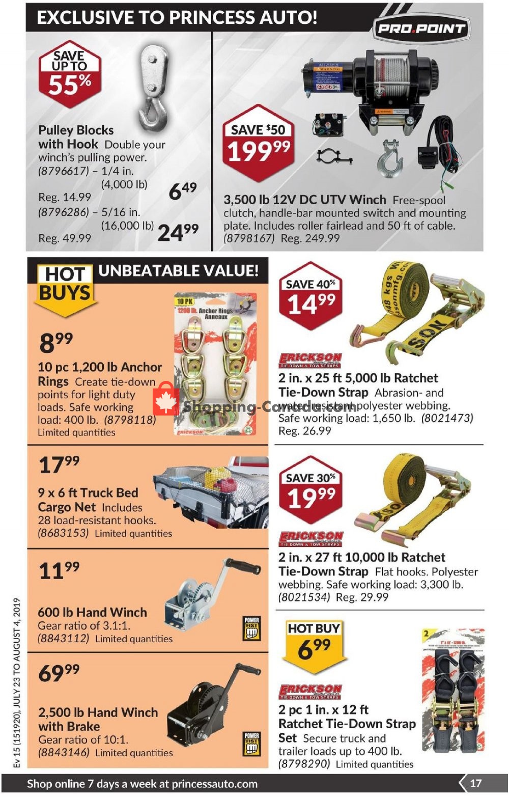 Princess Auto flyer from Tuesday July 23, 2019 to Sunday August 4, 2019 - page 18