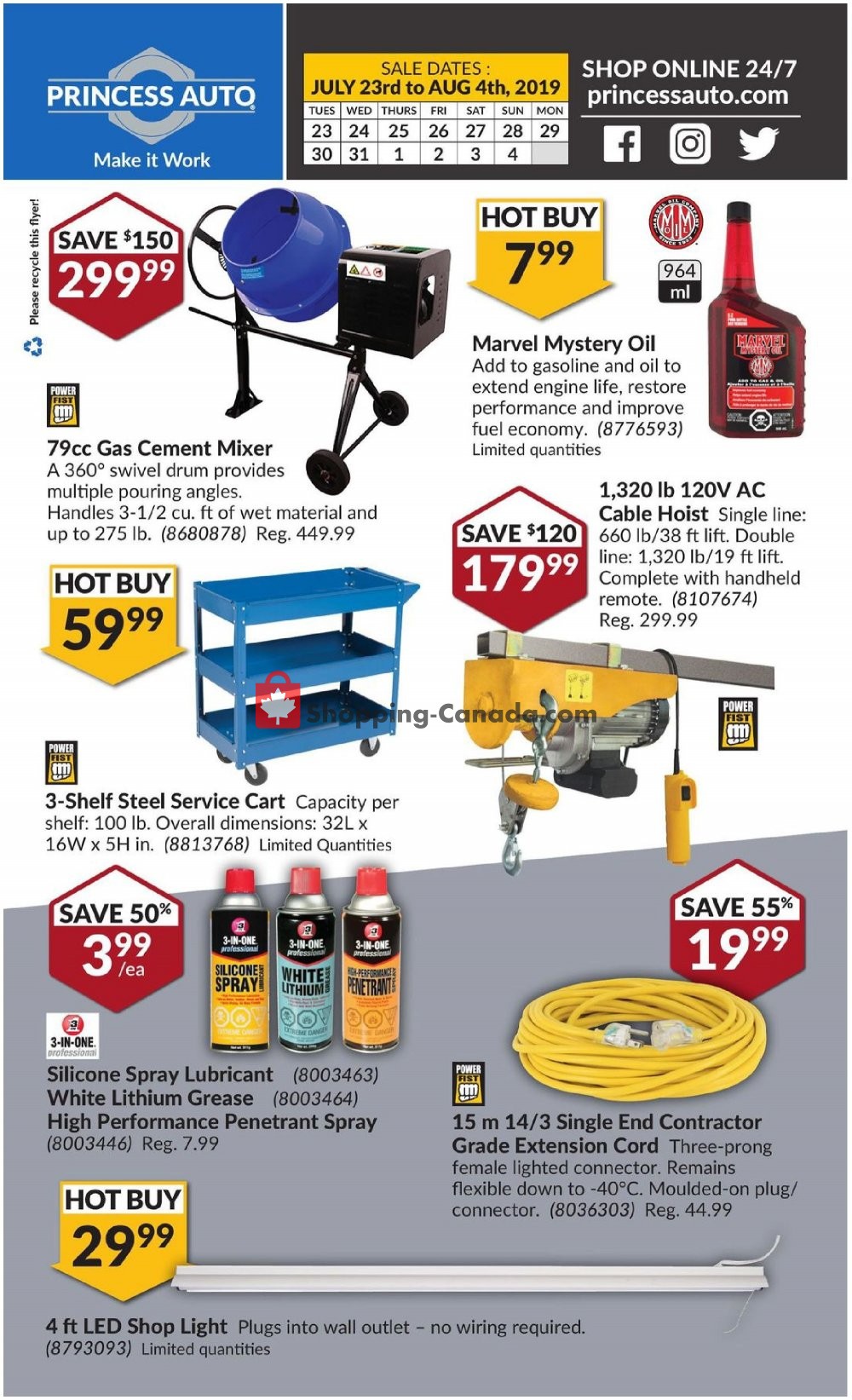 Princess Auto flyer from Tuesday July 23, 2019 to Sunday August 4, 2019 - page 33