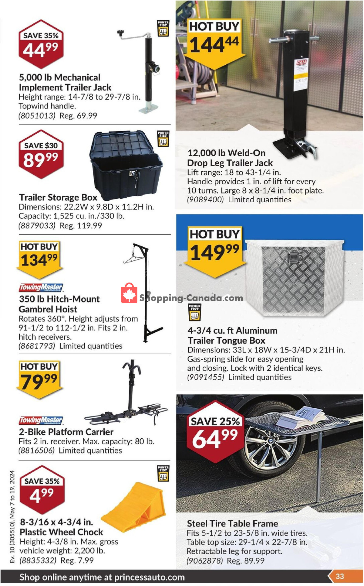 Princess Auto flyer from Tuesday May 7, 2024 to Sunday May 19, 2024 - page 38