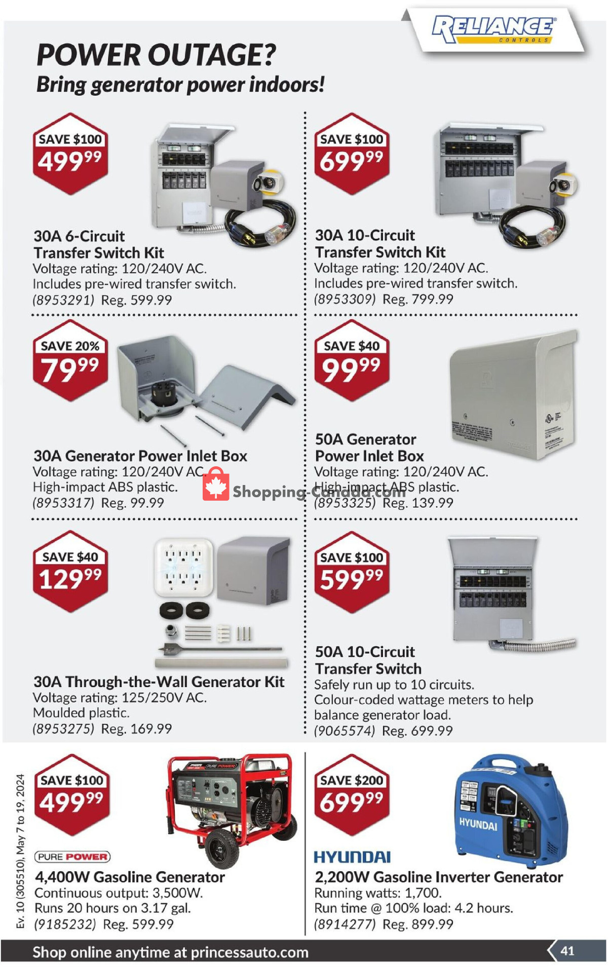 Princess Auto flyer from Tuesday May 7, 2024 to Sunday May 19, 2024 - page 46