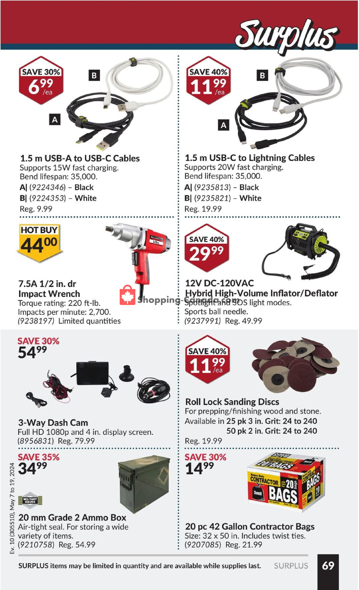 Princess Auto flyer from Tuesday May 7, 2024 to Sunday May 19, 2024 - page 74