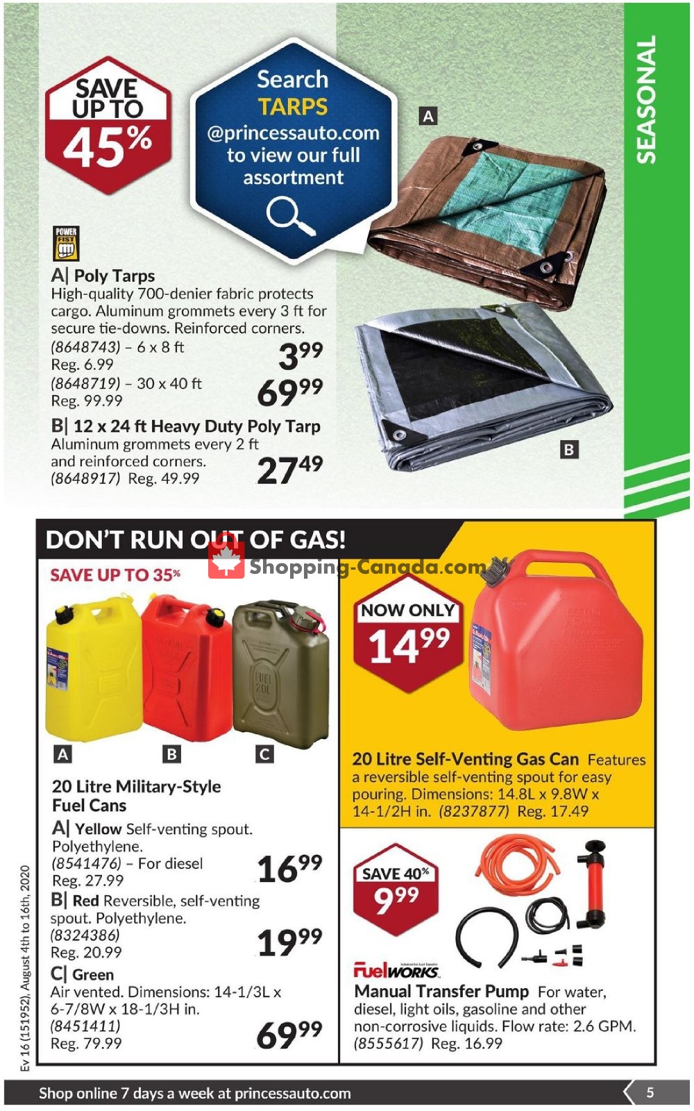 Princess Auto flyer from Tuesday August 4, 2020 to Sunday August 16, 2020 - page 11