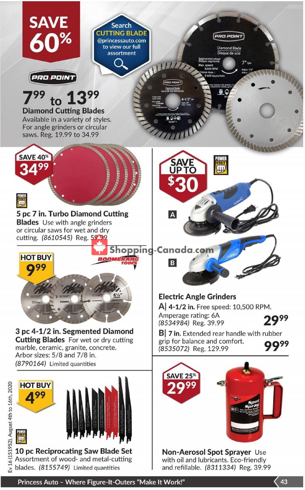 Princess Auto flyer from Tuesday August 4, 2020 to Sunday August 16, 2020 - page 49