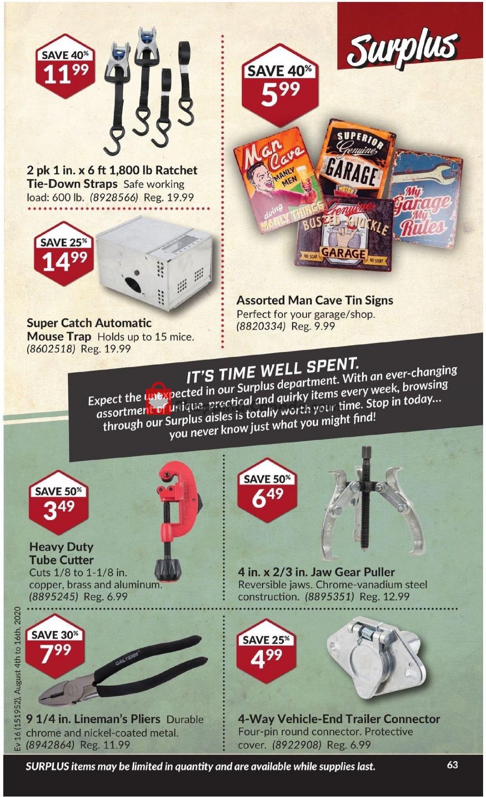 Princess Auto flyer from Tuesday August 4, 2020 to Sunday August 16, 2020 - page 69