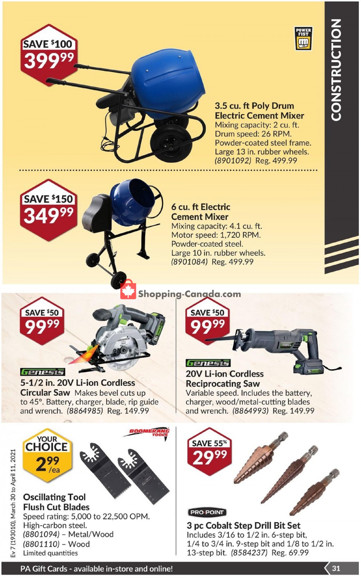 Princess Auto flyer from Tuesday March 30, 2021 to Sunday April 11, 2021 - page 36
