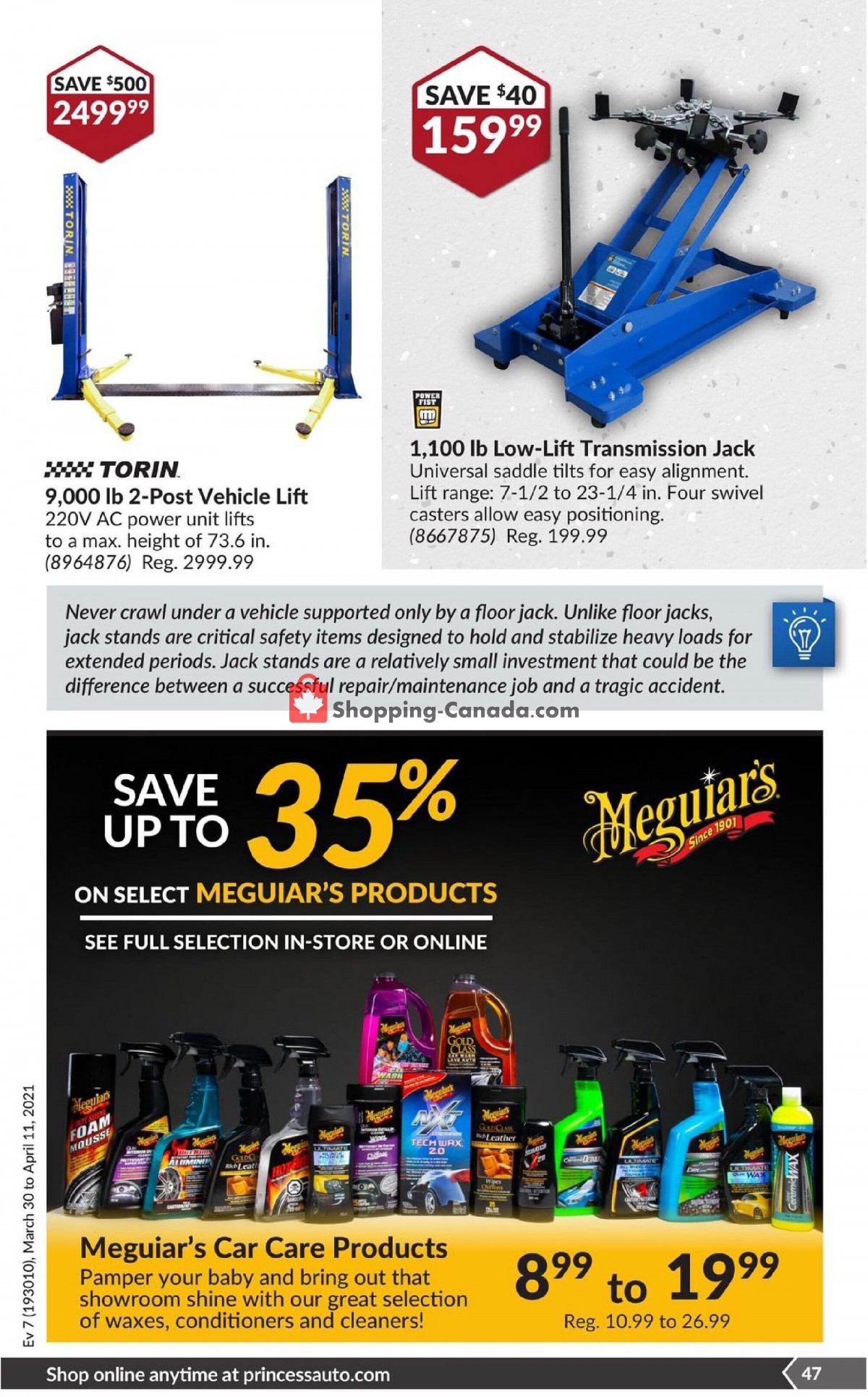 Princess Auto flyer from Tuesday March 30, 2021 to Sunday April 11, 2021 - page 52