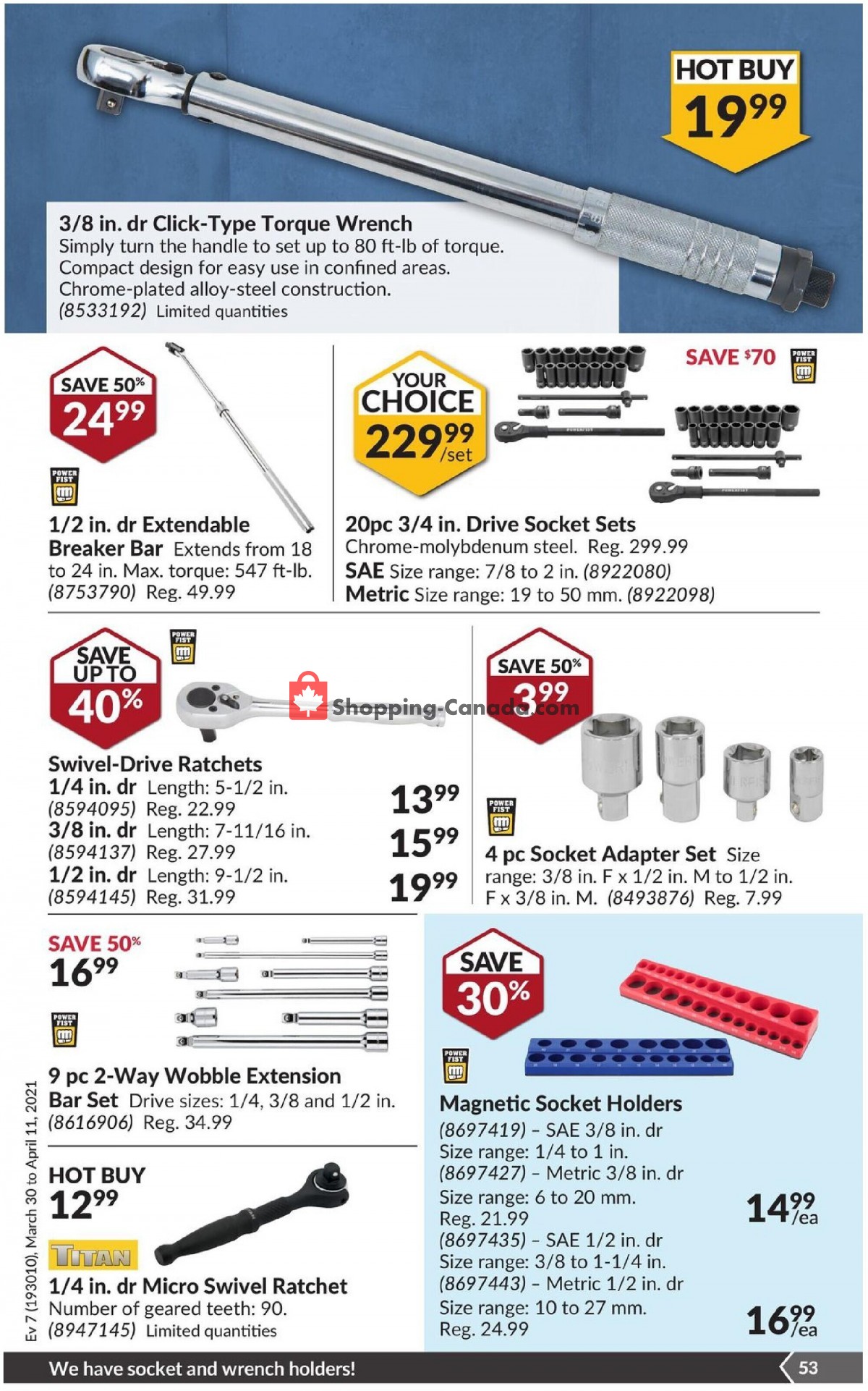 Princess Auto flyer from Tuesday March 30, 2021 to Sunday April 11, 2021 - page 58