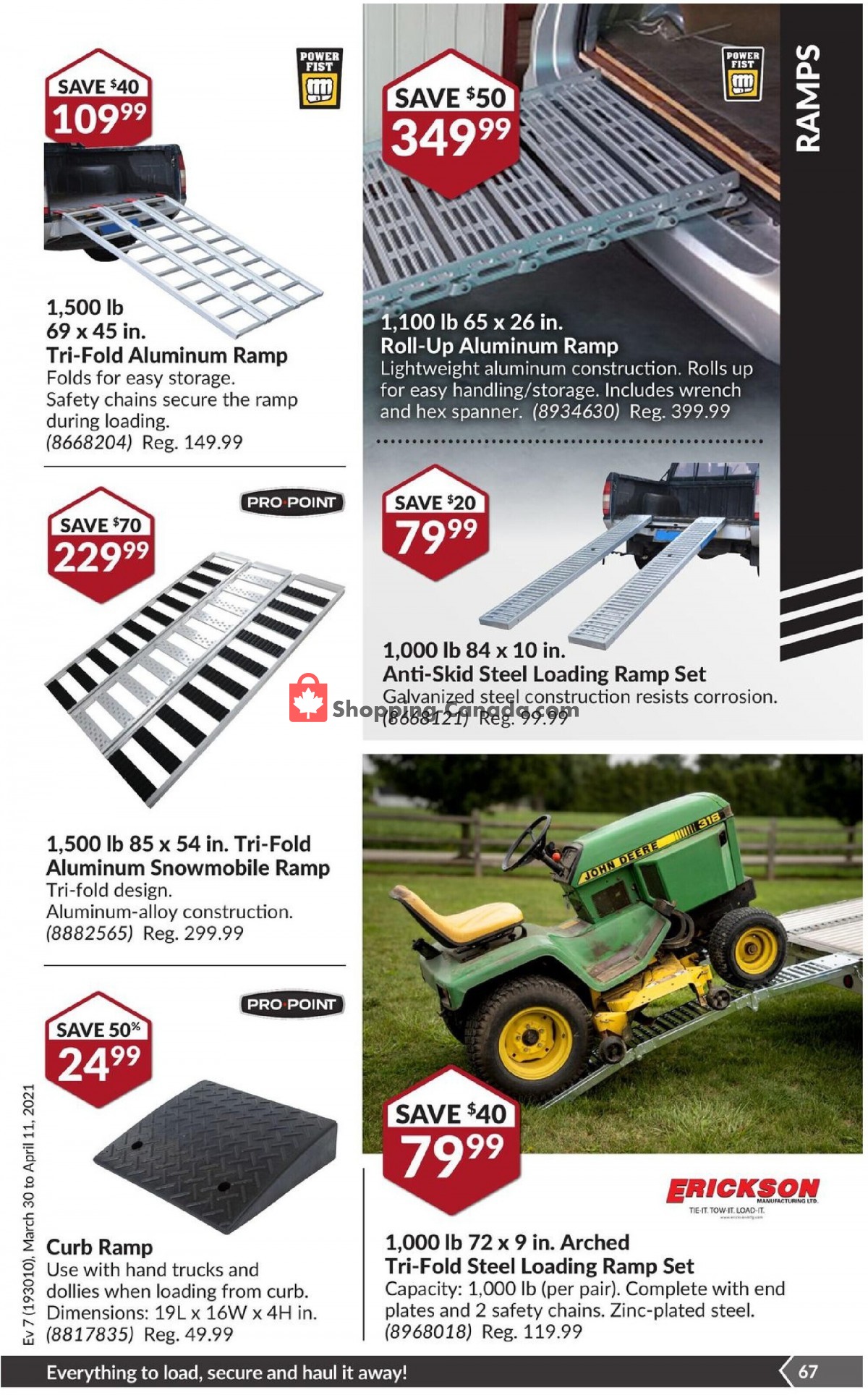 Princess Auto flyer from Tuesday March 30, 2021 to Sunday April 11, 2021 - page 72