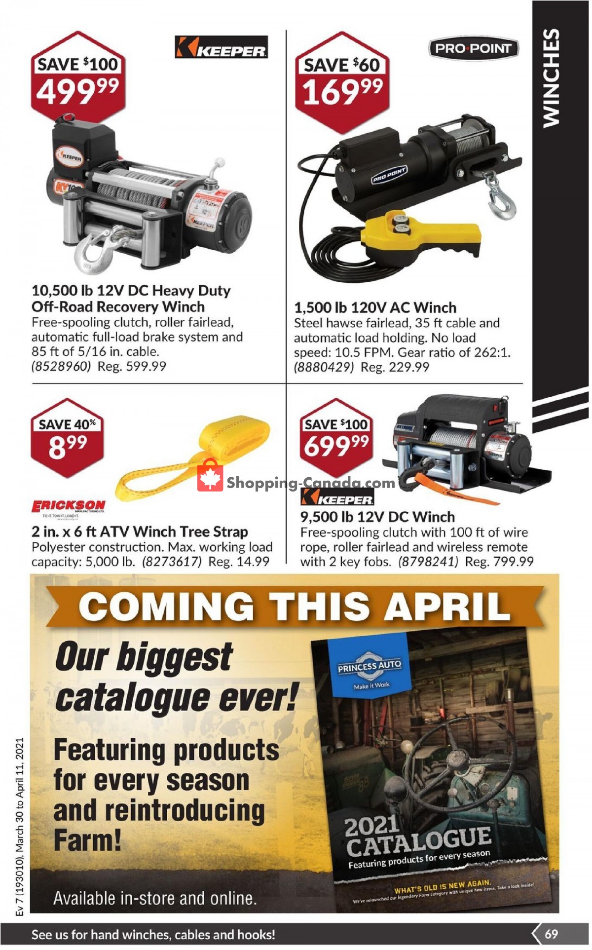 Princess Auto flyer from Tuesday March 30, 2021 to Sunday April 11, 2021 - page 74