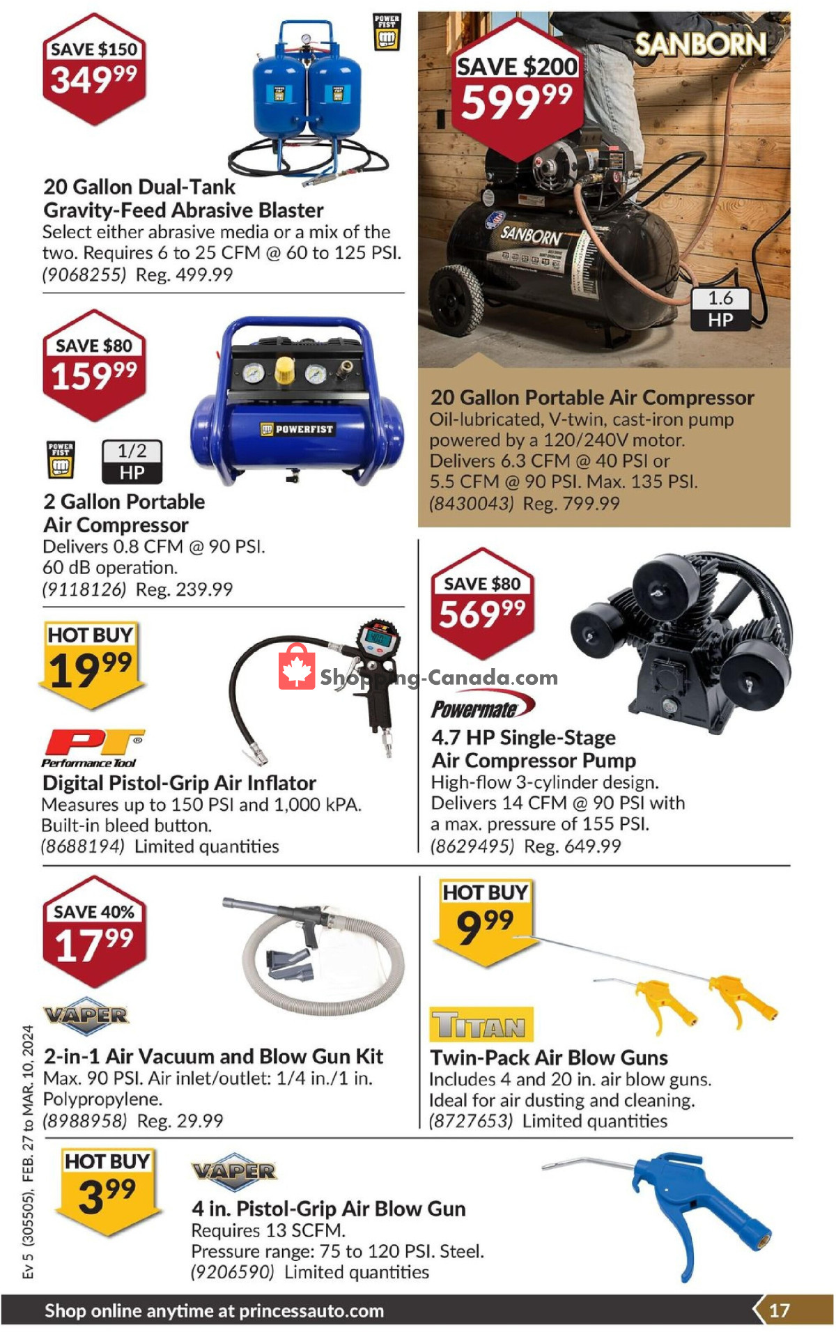 Princess Auto flyer from Tuesday February 27, 2024 to Sunday March 10, 2024 - page 22