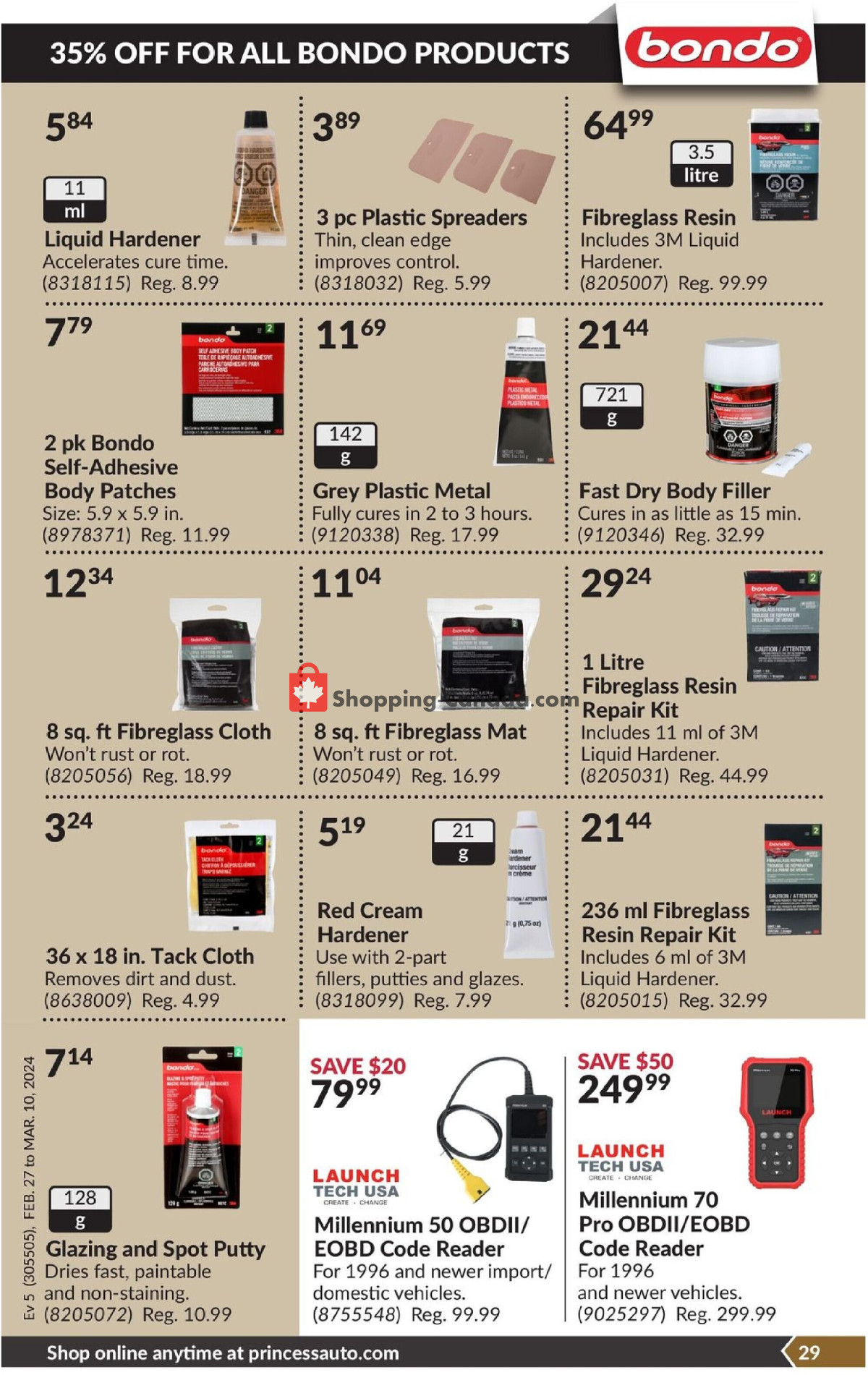 Princess Auto flyer from Tuesday February 27, 2024 to Sunday March 10, 2024 - page 34