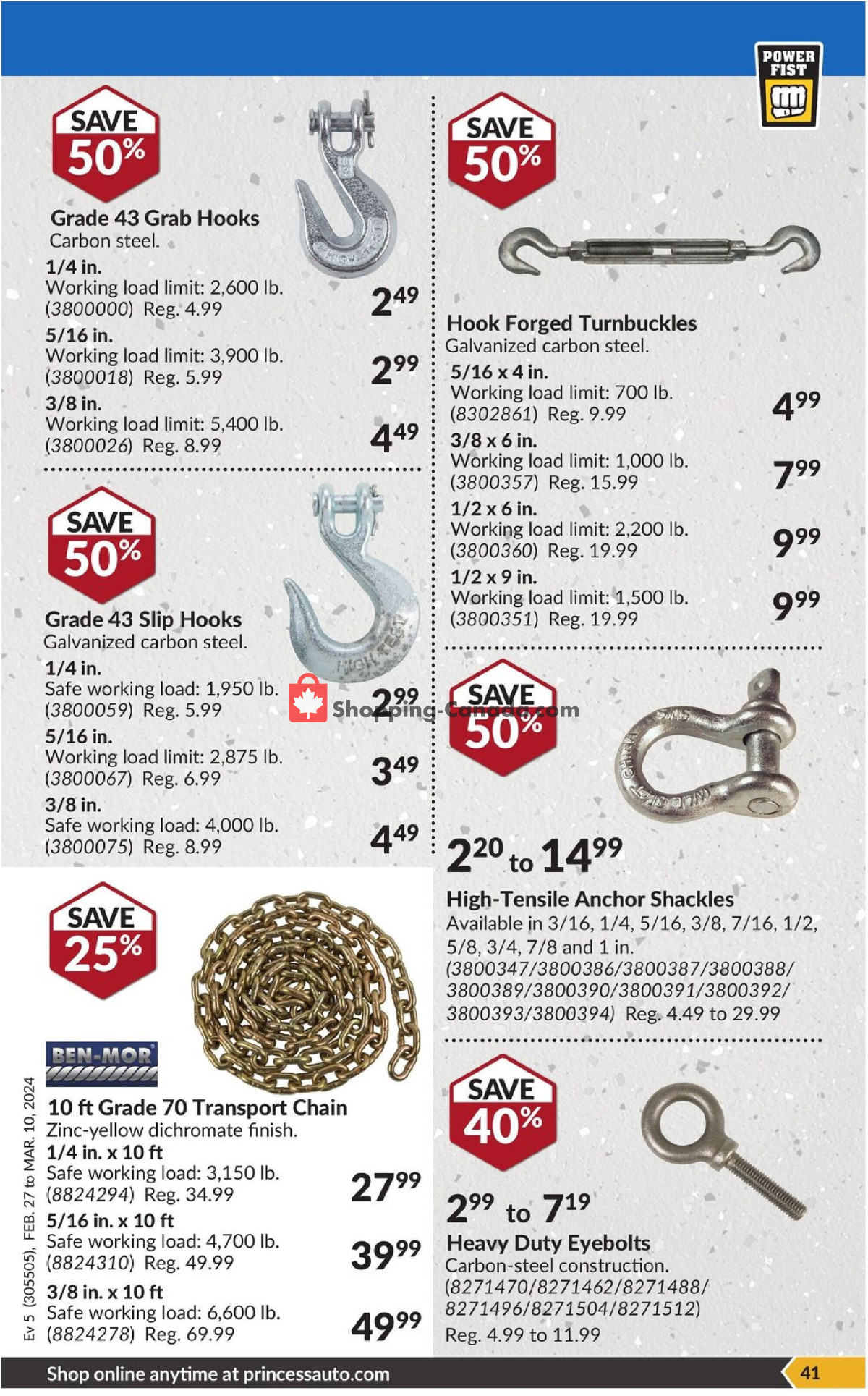 Princess Auto flyer from Tuesday February 27, 2024 to Sunday March 10, 2024 - page 46