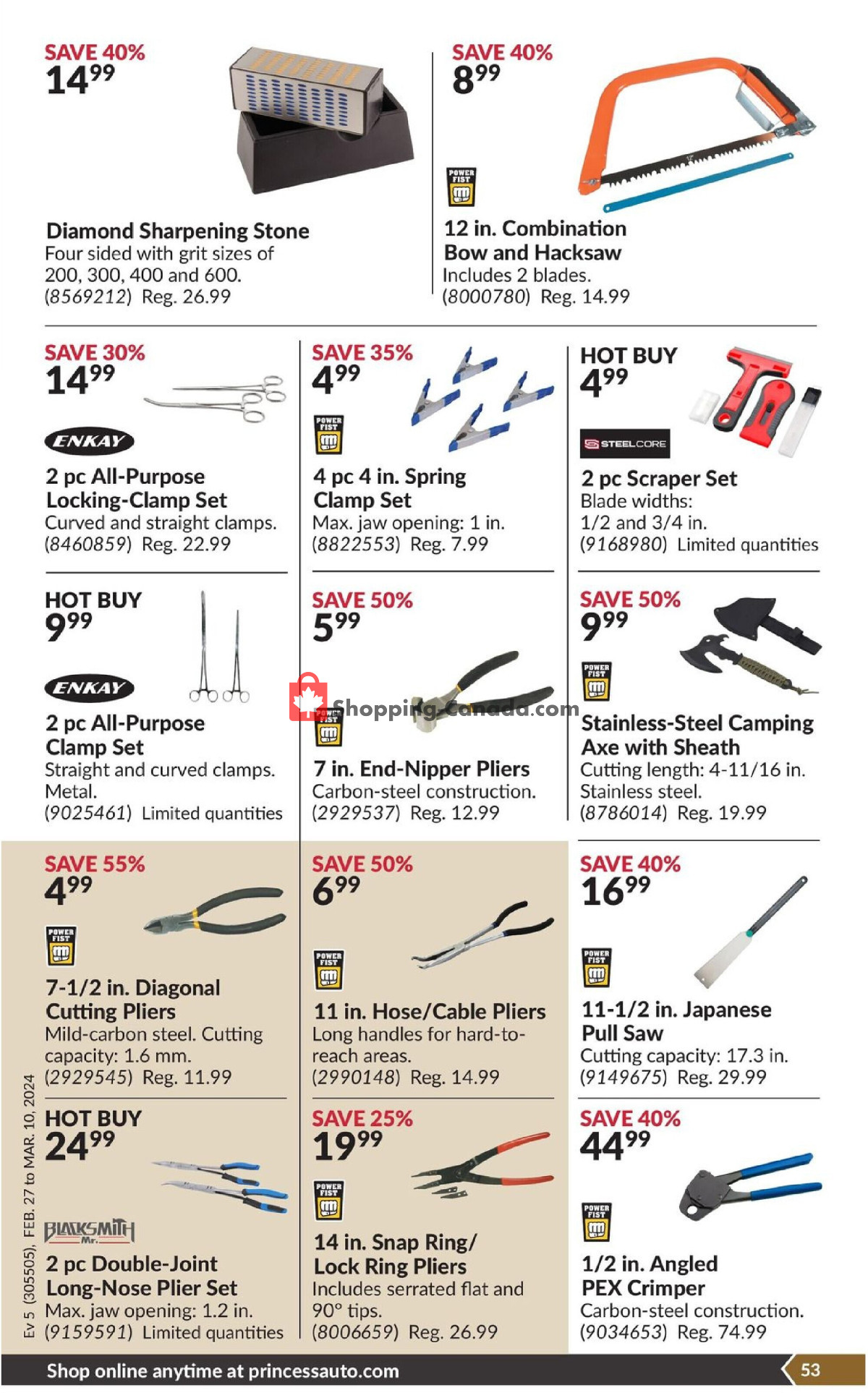 Princess Auto flyer from Tuesday February 27, 2024 to Sunday March 10, 2024 - page 58