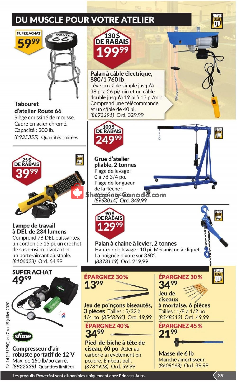Princess Auto flyer from Tuesday July 7, 2020 to Sunday July 19, 2020 - page 44
