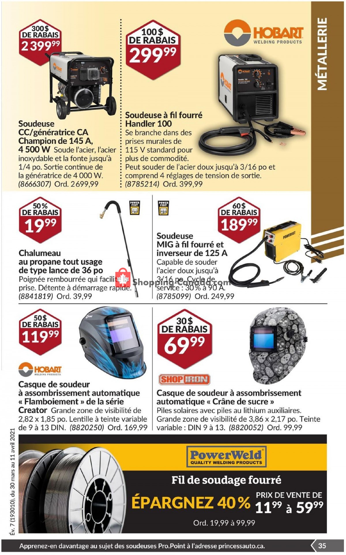 Princess Auto flyer from Tuesday March 30, 2021 to Sunday April 11, 2021 - page 40