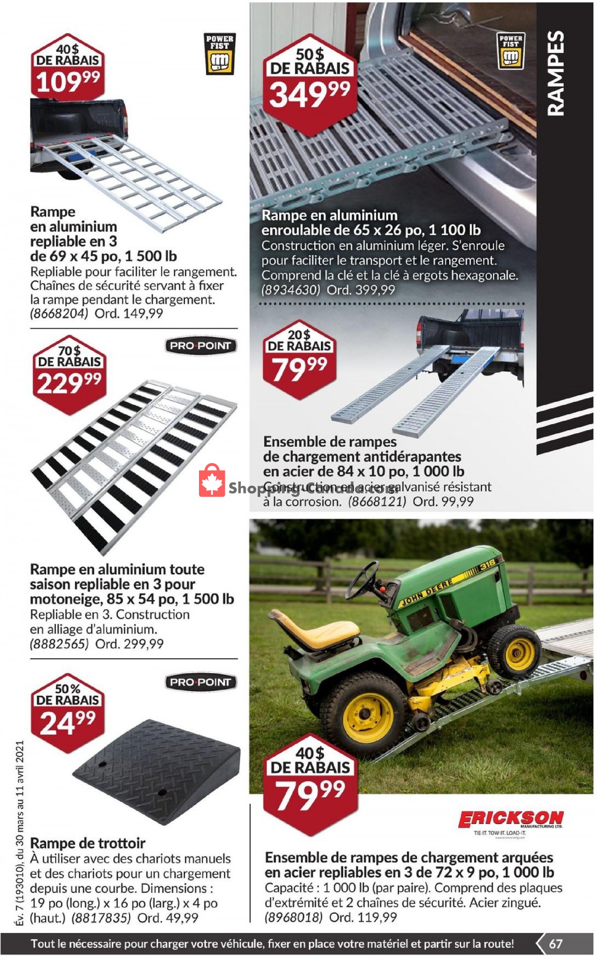 Princess Auto flyer from Tuesday March 30, 2021 to Sunday April 11, 2021 - page 72