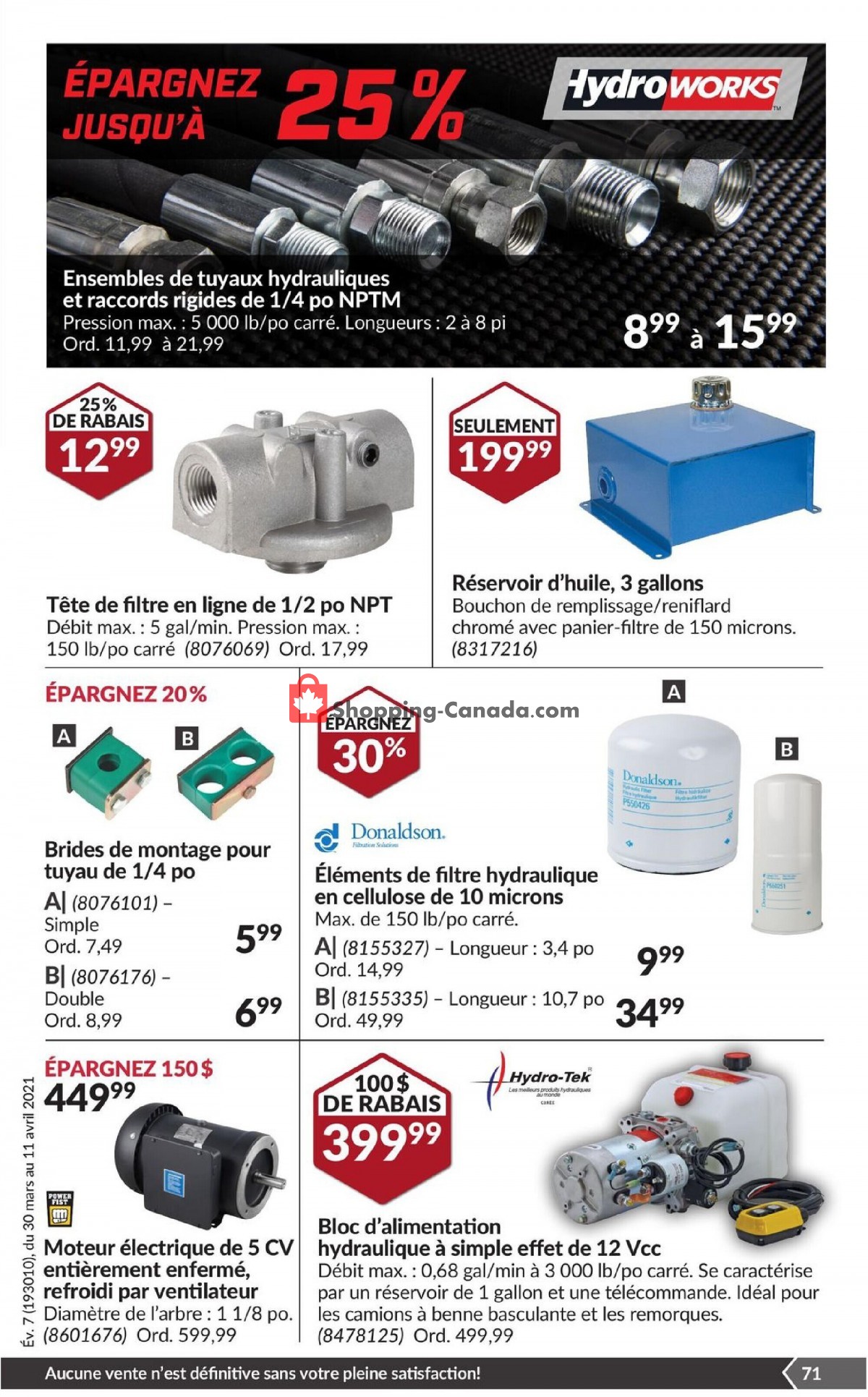 Princess Auto flyer from Tuesday March 30, 2021 to Sunday April 11, 2021 - page 76
