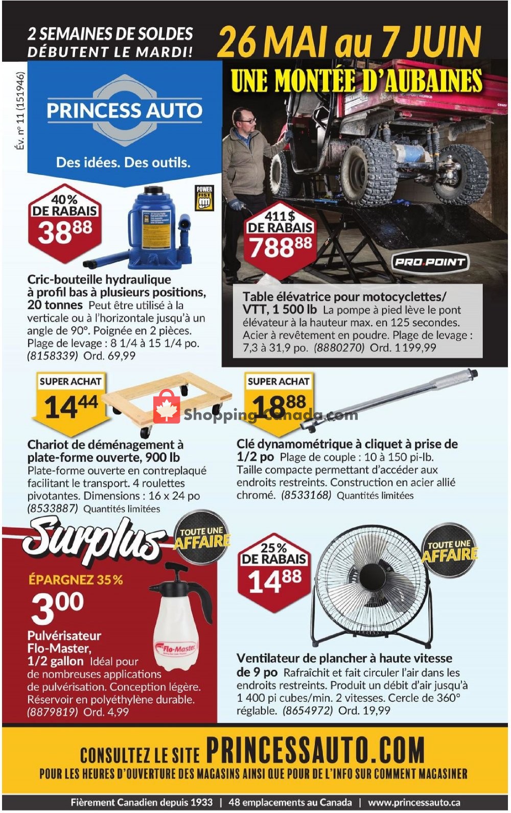 Princess Auto flyer from Sunday April 26, 2020 to Sunday June 7, 2020 - page 1
