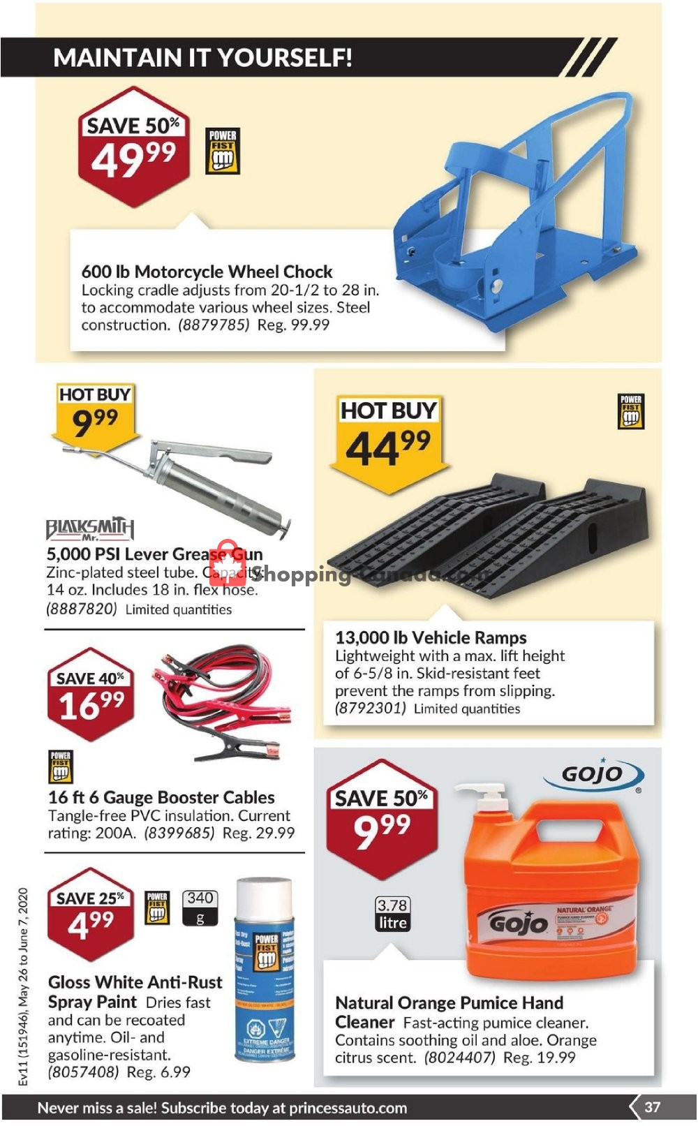Princess Auto flyer from Tuesday May 26, 2020 to Sunday June 7, 2020 - page 45