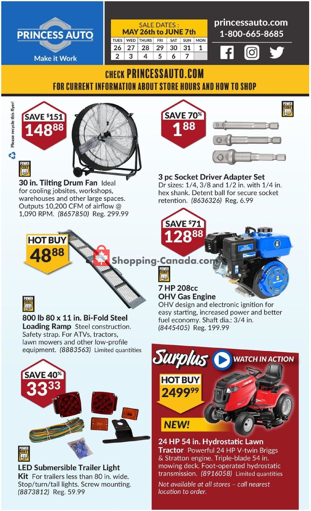 Princess Auto flyer from Tuesday May 26, 2020 to Sunday June 7, 2020 - page 64