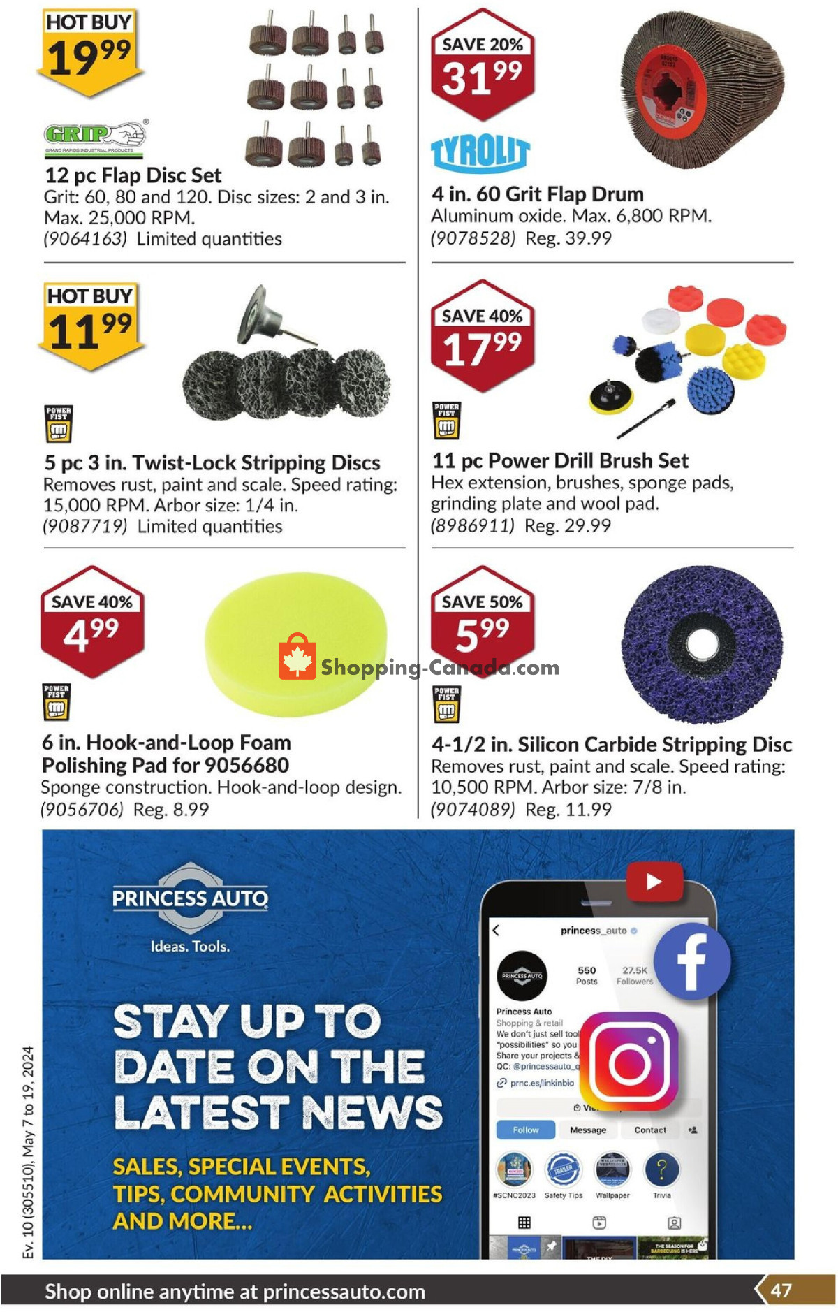 Princess Auto flyer from Tuesday May 7, 2024 to Sunday May 19, 2024 - page 52
