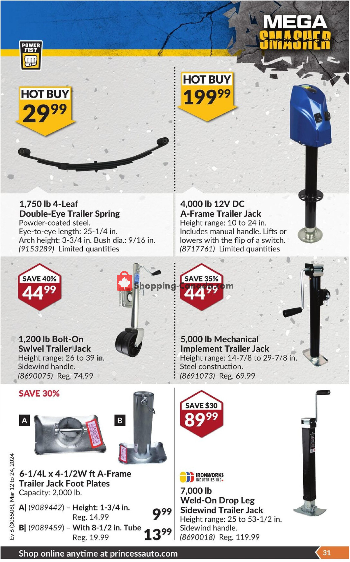 Princess Auto flyer from Tuesday March 12, 2024 to Sunday March 24, 2024 - page 37