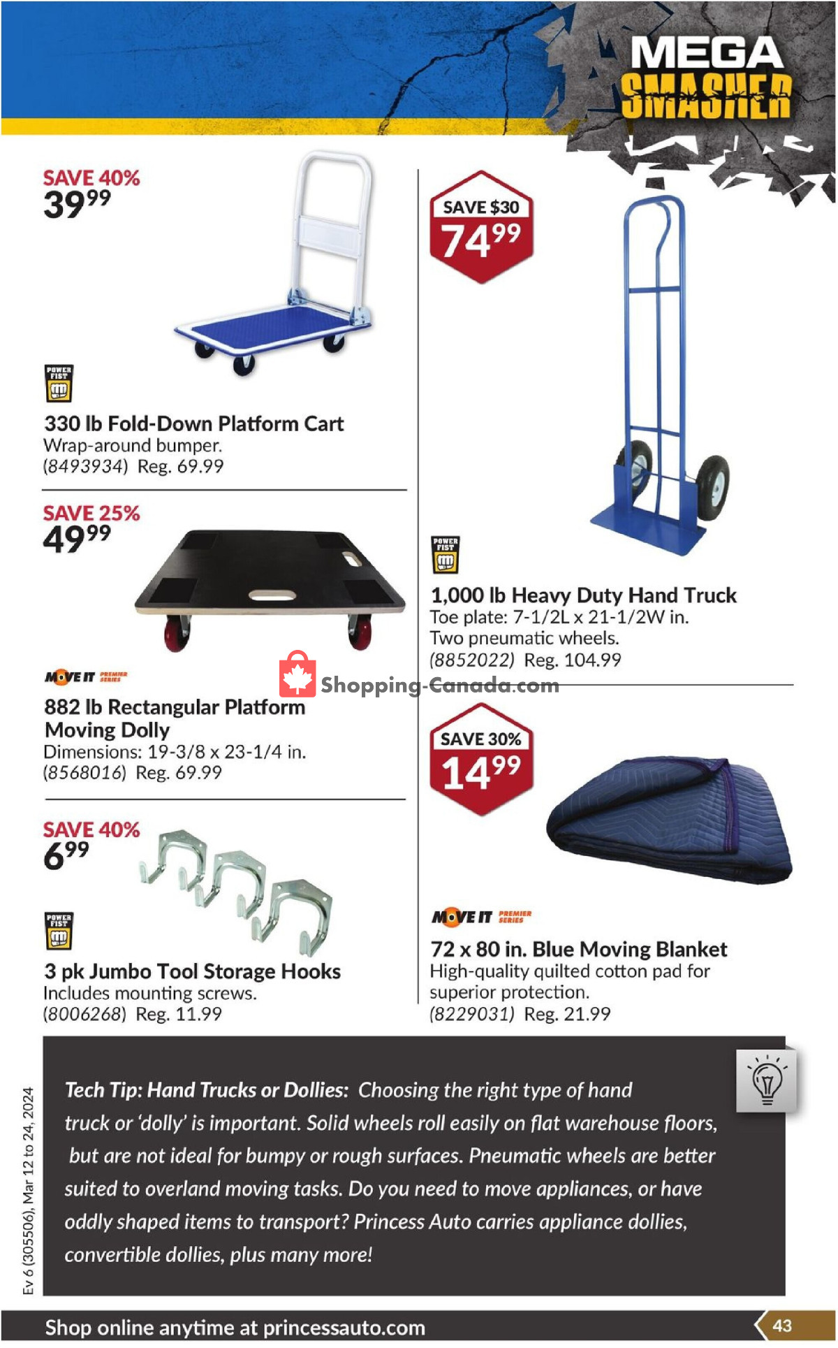 Princess Auto flyer from Tuesday March 12, 2024 to Sunday March 24, 2024 - page 49