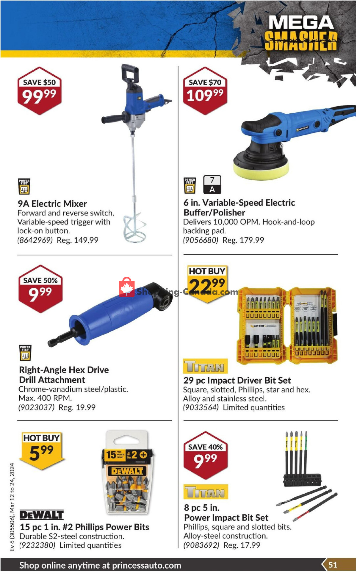 Princess Auto flyer from Tuesday March 12, 2024 to Sunday March 24, 2024 - page 57