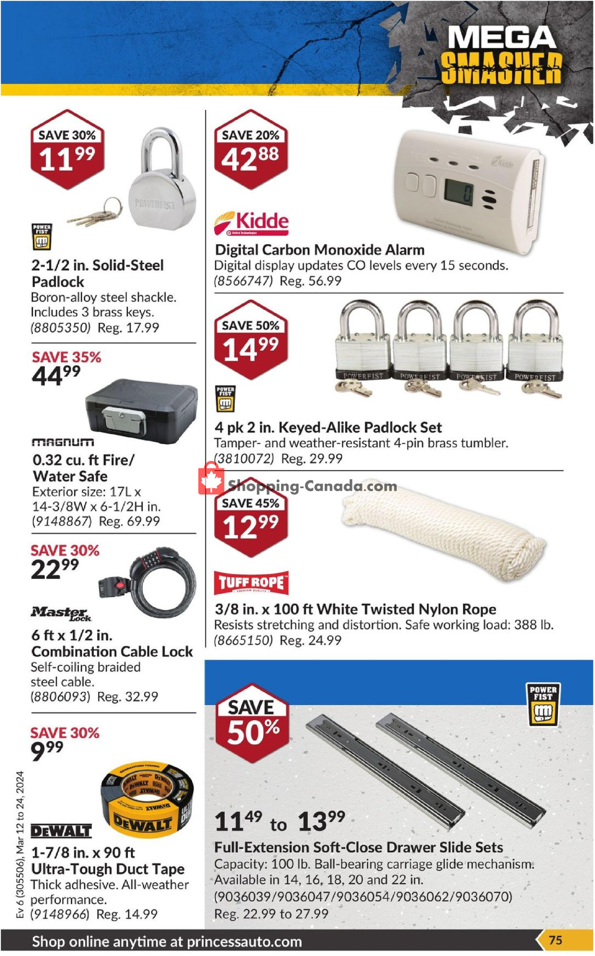 Princess Auto flyer from Tuesday March 12, 2024 to Sunday March 24, 2024 - page 81