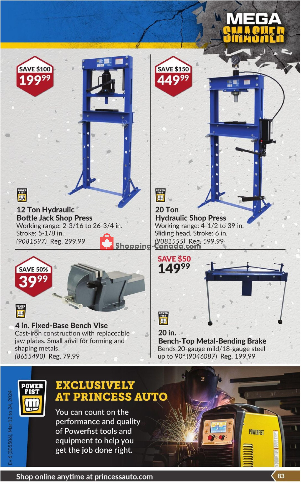 Princess Auto flyer from Tuesday March 12, 2024 to Sunday March 24, 2024 - page 89