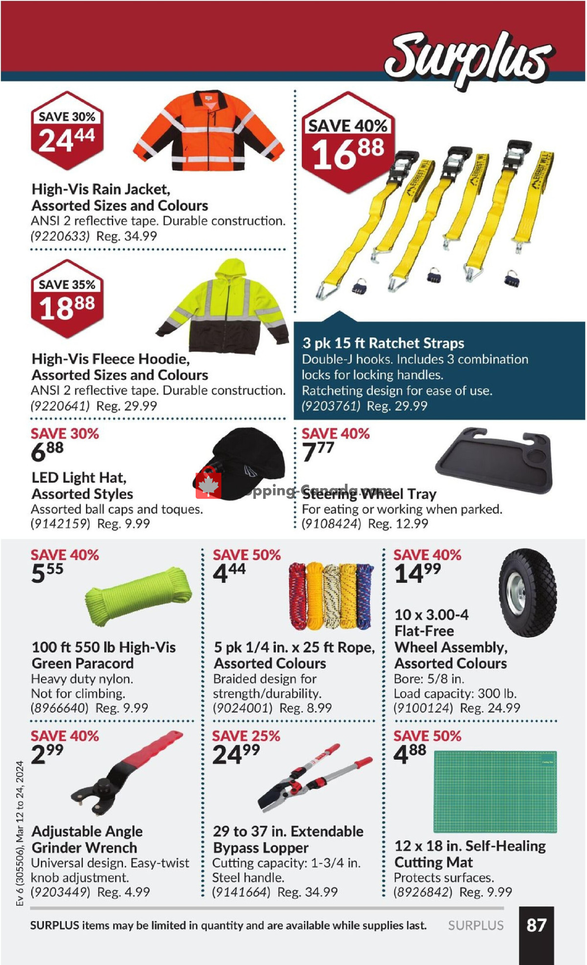 Princess Auto flyer from Tuesday March 12, 2024 to Sunday March 24, 2024 - page 93