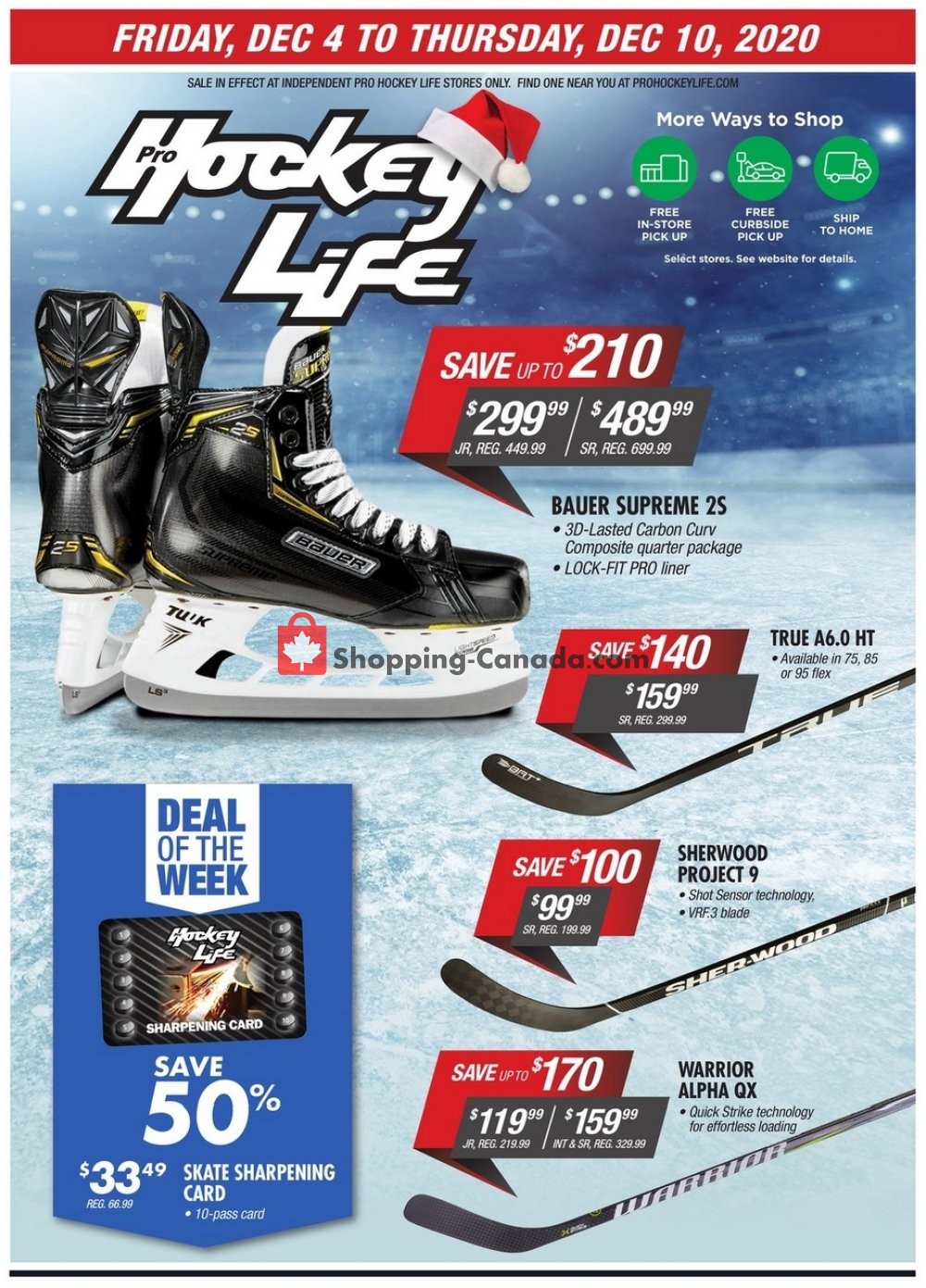 Pro Hockey Life Canada, flyer (Deal Of The Week) December 4