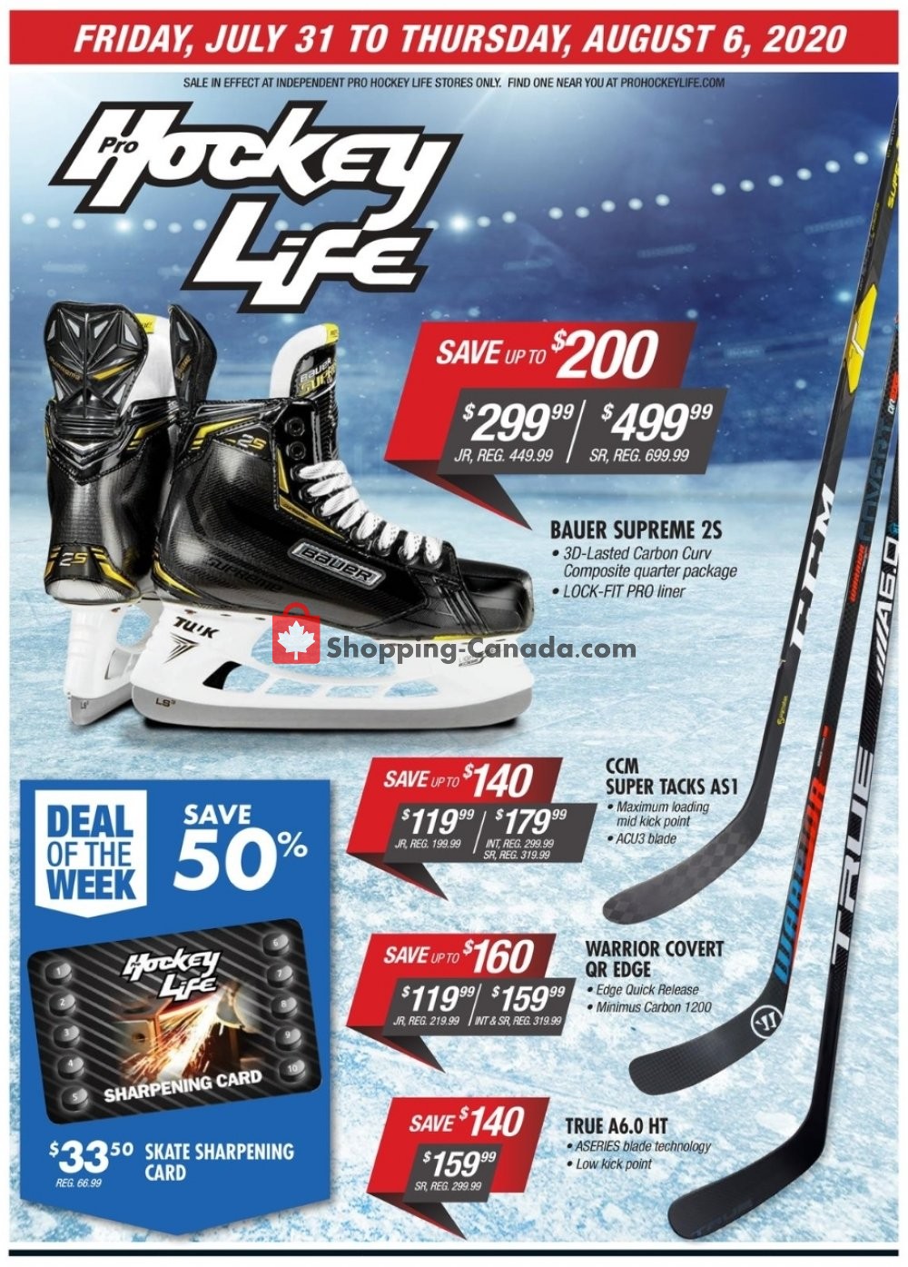 Pro Hockey Life flyer from Friday July 31, 2020 to Thursday August 6, 2020 - page 1