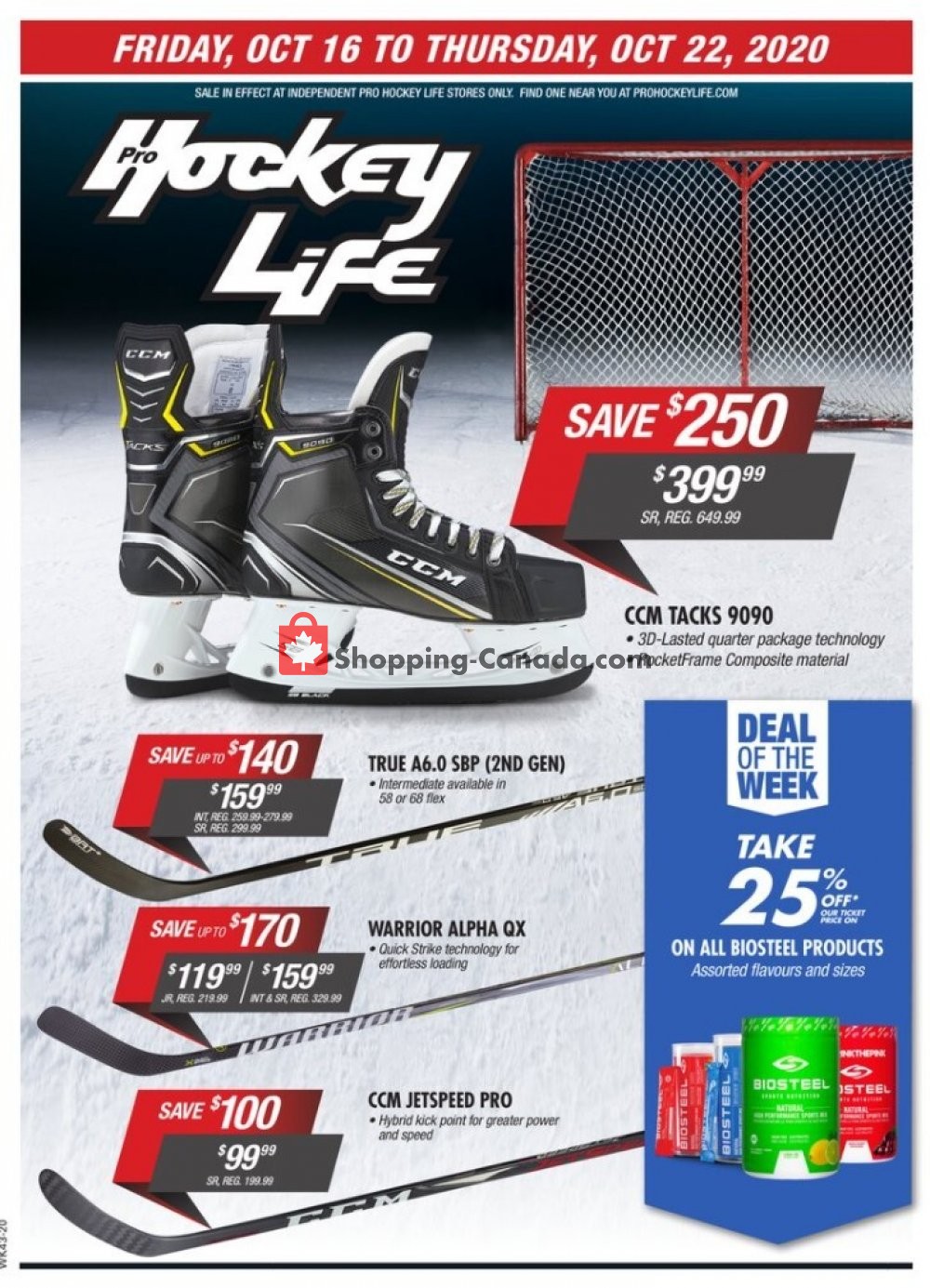 Pro Hockey Life flyer from Friday October 16, 2020 to Thursday October 22, 2020 - page 1