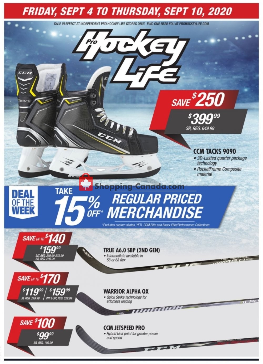 Pro Hockey Life Canada, flyer (Deal of the Week) September 4