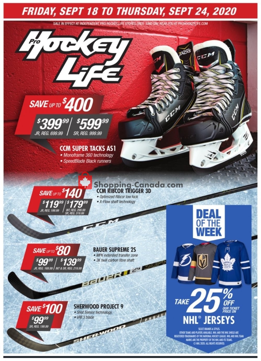 Pro Hockey Life Canada, flyer (Special Offer) September 18