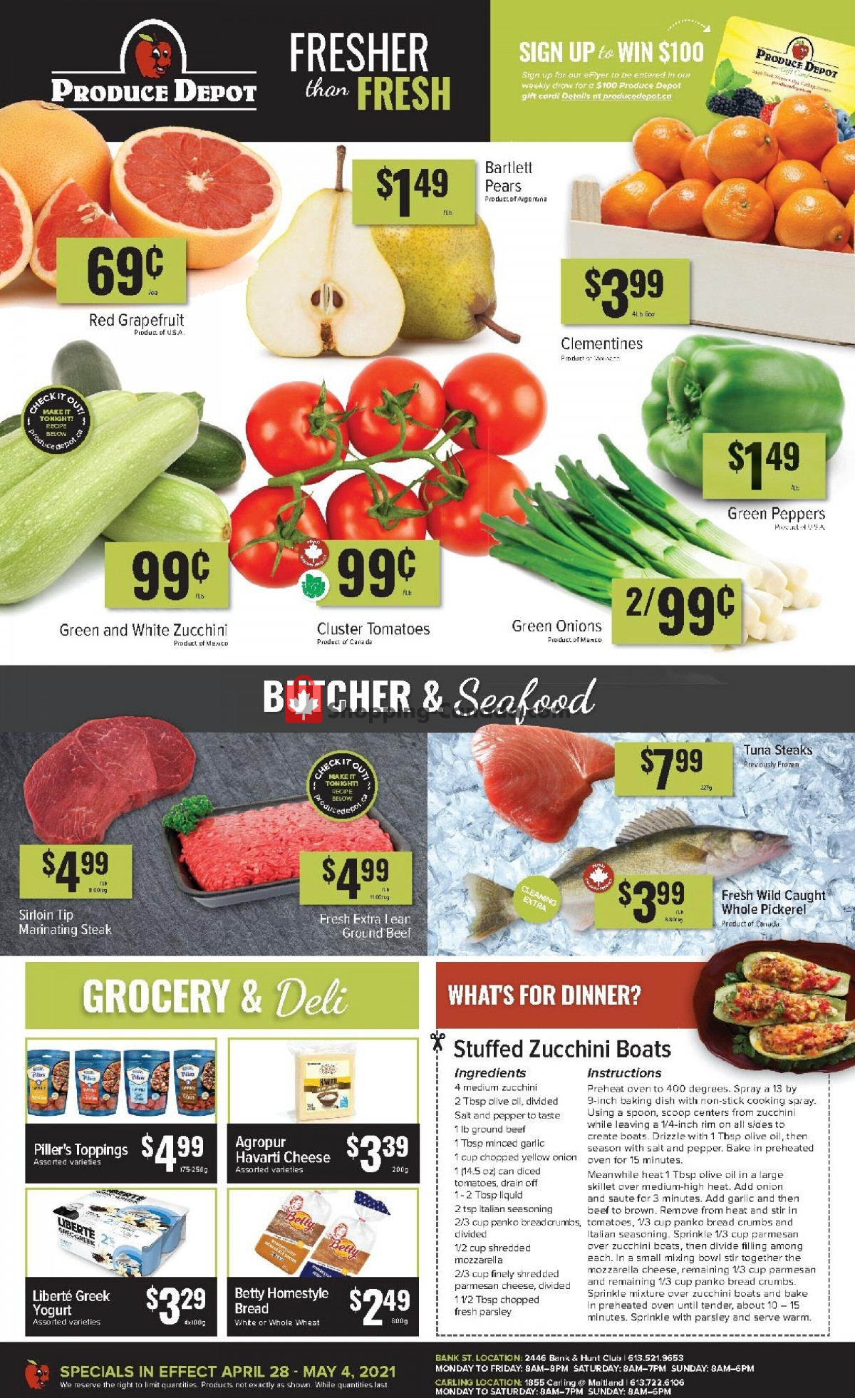 Produce Depot flyer from Wednesday April 28, 2021 to Tuesday May 4, 2021 - page 1