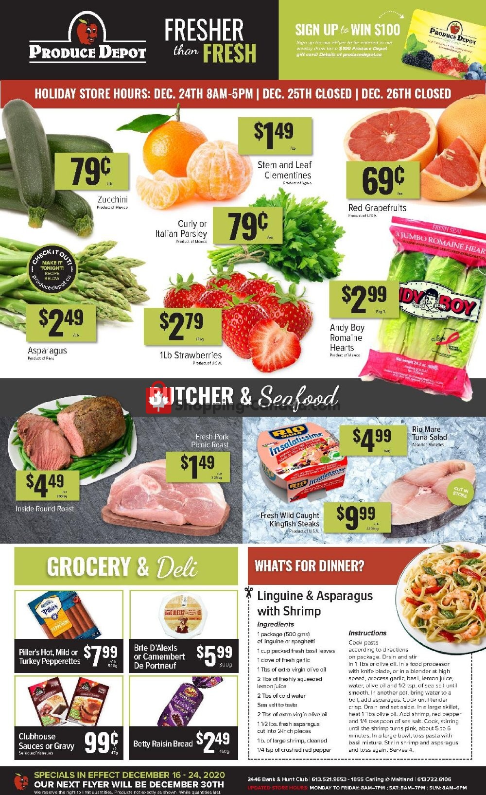 Produce Depot Canada, flyer (Fresher Than Fresh) December 16 December 24, 2020 Shopping