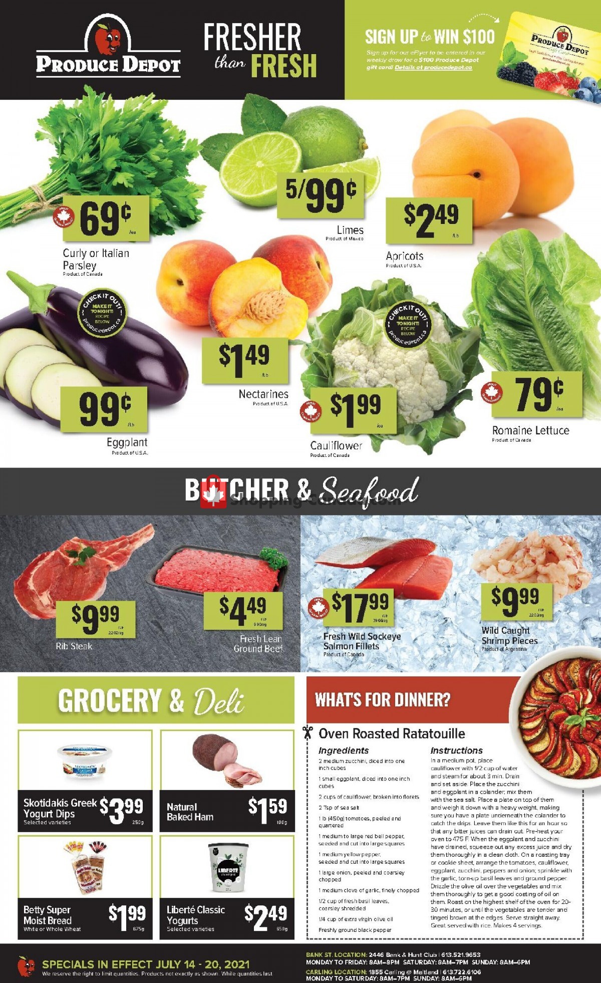 Produce Depot flyer from Wednesday July 14, 2021 to Tuesday July 20, 2021 - page 1