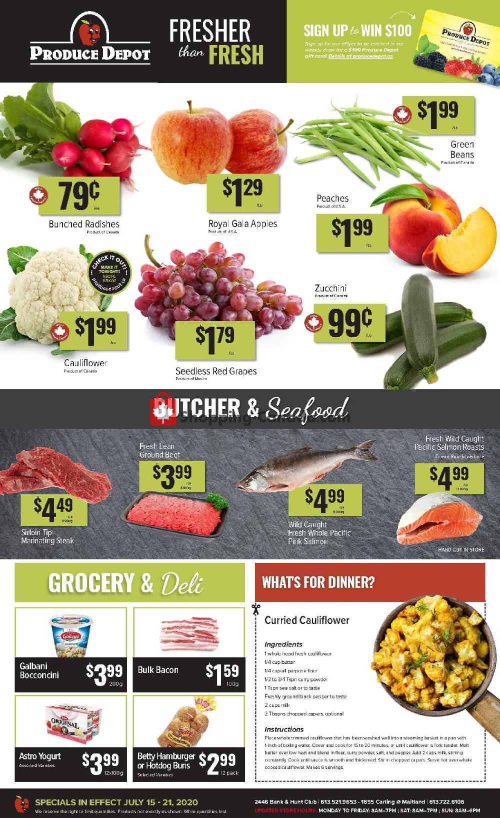 Produce Depot flyer from Wednesday July 15, 2020 to Tuesday July 21, 2020 - page 1